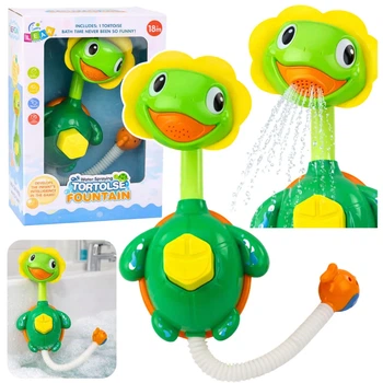 Zabawka do kąpieli Lean Toys żółw z rybką fontanna (5905991089162)