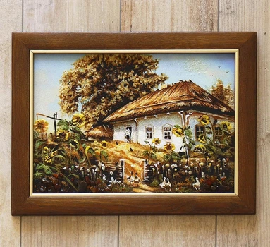 Пейзаж Хата с подсолнухами П-200 30*40 Гранд Презент 30*40 П-200