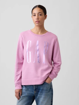 Свитшот на флисе женский GAP 814844993 L Сиреневый (1162444969)