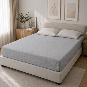 Простынь на резинке махра 30-422 Gray 140*200