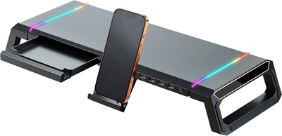 Подставка для монитора Dyxon Ice Coorel T1 Ultra Gaming Stand RGB Black (DXN-ICCL-T1-BK)