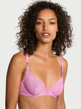 Бюстгальтер с косточками кружевной Victoria's Secret 62331783 34D Сиреневый (1162403979)