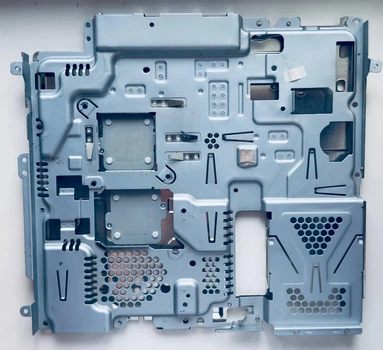 Средняя часть корпуса (металлическая) Sony PlayStation 3 Slim CECH-2104A, черная, Б/У
