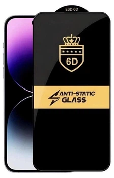 Захисне скло 6D OG Crown для для iPhone 15 Pro Max (без упаковки) Black