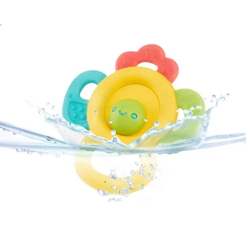 Детская погремушка-прорезыватель Auby для новорожденных и младенцев от 0 до 6 месяцев, можно кипятить, 5 штук, подарочный набор "Полнолуние".