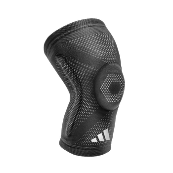 Наколенник Adidas Sports для поддержки мениска и надколенника коленного сустава при травмах колена, подходит для походов, футбола, баскетбола, бадминтона и бега, черный, размер M.