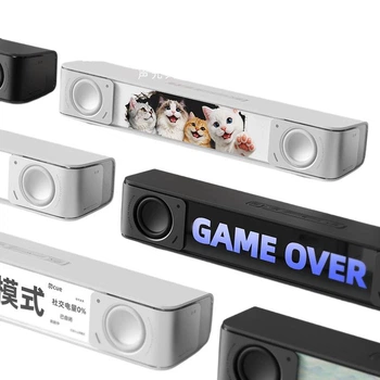 Edifier Melo Bar LED Sign Soundbar Mood Lighting Desktop Bluetooth Speaker Home PC Gaming Wired Long Bar Speaker Gift 520 - Misty White