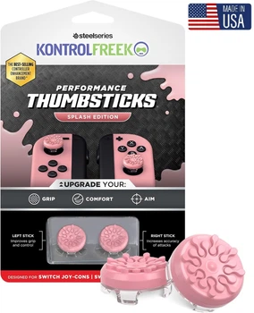 Накладки на стики KontrolFreek Splash Edition (Light Pink) для Nintendo Switch / Switch OLED / Switch LITE