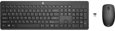 Комплект клавиатура и мышь HP 230, WL, EN/UK, черный