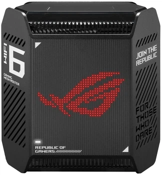Система WiFi-Mesh ASUS ROG Rapture GT6 AX10000, 3xGE LAN, 1x2.5GE WAN, 1xUSB 3.2, 1 модуль, черный.