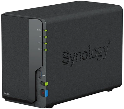 Сетевое хранилище NAS Synology DS223 165x108x232,7 мм