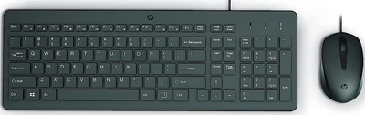 Комплект клавиатура и мышь HP 150 проводной USB-A черный низкопрофильный