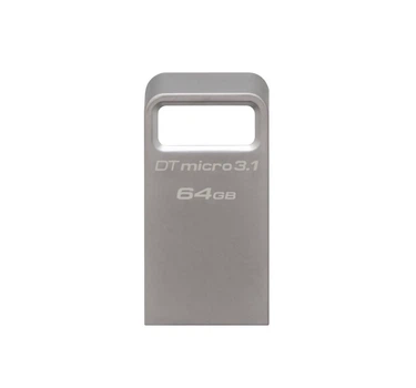 Накопитель Kingston 64GB USB 3.2 Type-A Gen1 DT Micro R200MB/s Metal