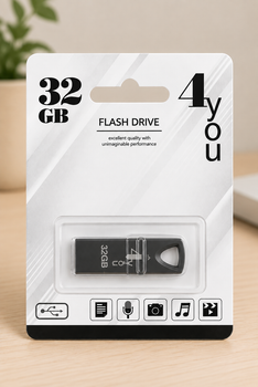 USB-накопичувач флешка на 32Gb 4you 117 Metal series Black