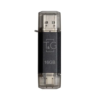 USB-накопитель c Type C 2.0 флешка на 16Gb T&G 009 Star series Black