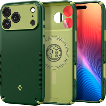 Etui plecki Spigen Nano Pop Hybrid MagSafe do Apple iPhone 18 Pro Max/17 Pro Max Green (8800337252651)