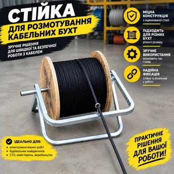 Стійка для розмотування кабельних бухт