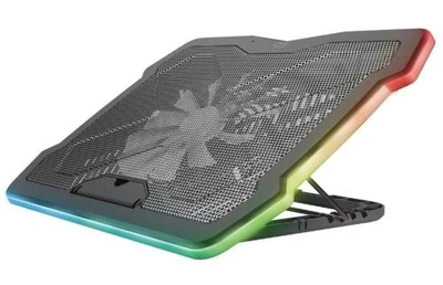 Подставка для ноутбука до 17" GXT 1126 Aura, Black, 1x20 см вентилятор, RGB подсветка Trust 000357361