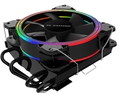 Кулер для процессора Gaming Air Cool AC120T4 ARGB, Black, алюминий, медные тепловые трубки 2E 000357143