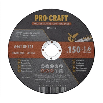 Диск відрізний по металу PRO-CRAFT CD-150*1.6 015016