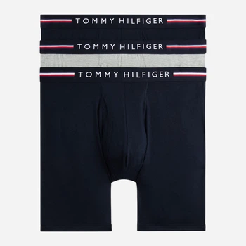 Набор трусов боксеров мужских хлопковых Tommy Hilfiger 554662602 M 3 шт Черный/Синий (1162578080)