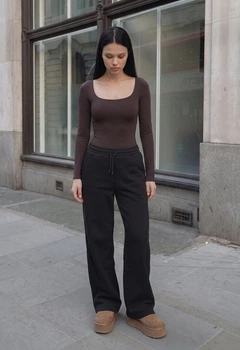 Женские спортивные штаны стаф черные на флисе зимние Staff ril black fleece S (404468)