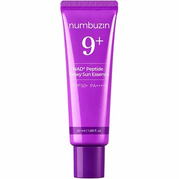 Сонцезахисна есенція для обличчя Numbuzin No.9 NAD+ 9 Peptides Dewy Sun Essence SPF 50+ PA++++, 50ml