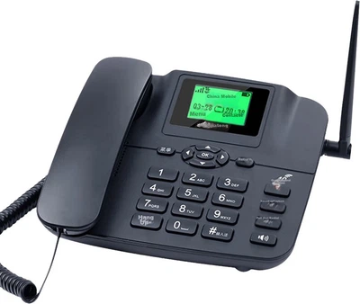 Телефон Yijiatong PH20 стационарный беспроводной 4G/5G с SIM-картой, черный