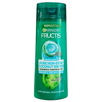 Шампунь Garnier Fructis Pure Non-Stop Coconut Water з саліциловою кислотою та кокосовою водою 250 мл