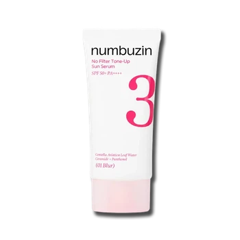 Тонуюча сонцезахисна сироватка для обличчя Numbuzin No.3 No Filter Tone-Up Sun Serum 01Blur