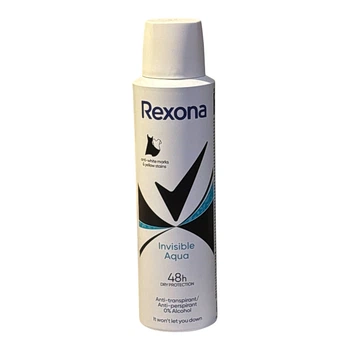 Антиперспирант-аэрозоль Rexona Invisible aqua, невидимый на черном и белом, 48 часов, 150 мл