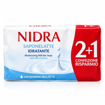 Крем-мыло Nidra "Saponelatte" с молочными протеинами, 90 г х 3 шт