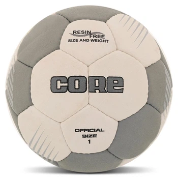 Мяч гандбольный детский размер №1 Core Official 7575-1 Light Grey-White
