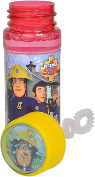 Мыльные пузыри Simba Пожарный Сэм 60 мл, Fireman Sam, с игрой на крышечке