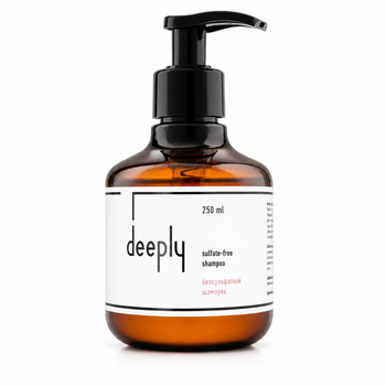 Бессульфатный шампунь Deeply Sulfate Free Shampoo для деликатного очищения волос и кожи головы 250 мл
