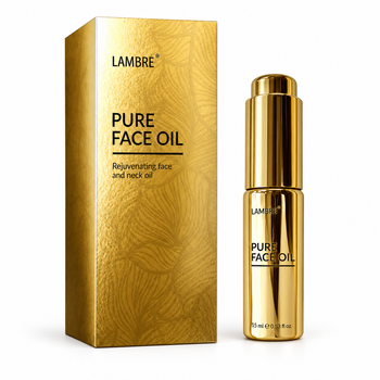 Омолаживающее масло для лица и шеи Lambre Pure Face Oil 15 мл с 6 ценными маслами и витамином E