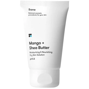 Крем для обличчя Sane Mango + Shea Butter з олією манго + ши для сухої шкіри 40 мл