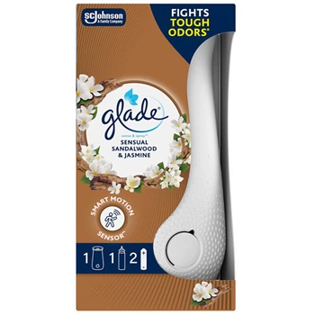 Автоматичний освіжувач повітря із запасним блоком Glade Sense & Spray Sensual Sandalwood & Jasmin, 18 мл