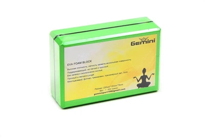 Блок для йоги Gemini 300грам GB002-300 Зелений