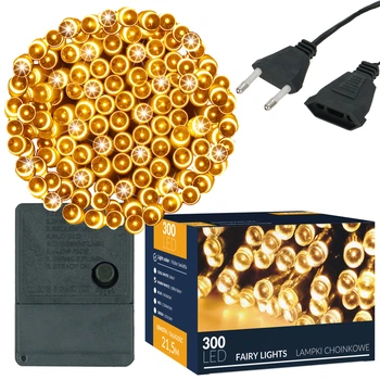Гирлянда Springos 20 м 300 LED 8 режимов CL0336 Warm White