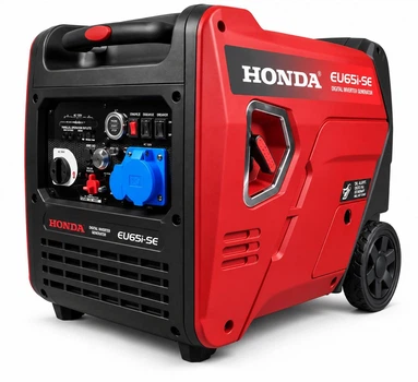 Інверторний бензиновий генератор Honda EU65i-SE (6.0–6.5 кВт) з електростартером, дисплеєм, колесами та пультом