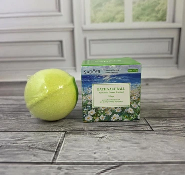 Бомбочка для ванни Sadoer Bath Salt Ball Маргаритка 100г (ВІ2944)
