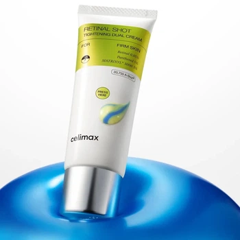Двойной крем с ретиналем и пептидами Celimax Vita-A Retinal Shot Tightening Dual Cream 50 ml