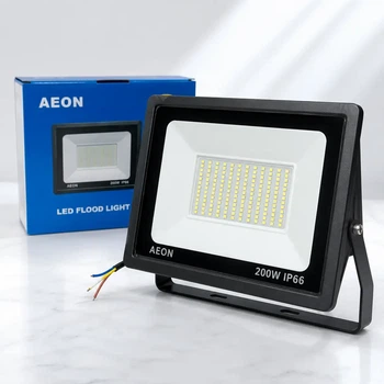 Вуличний прожектор на стіну 200W 6500K AEON Чорний