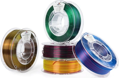 5PACK PLA Magic SILK Spectrum Filaments для 3D-принтера 1.75 мм (5x0.25 кг) S0024 0,25 кг Різнокольоровий