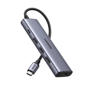 Хаб UGREEN Type-C Thunderbolt на HDMI багатопортовий, для Apple/Huawei