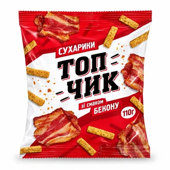 Сухарики Топчик Бекон 110г