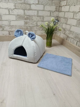 Будиночок для гризунів, щуриків, морських свинок Animals_joy Міні-юрта M 28*28см (025)