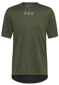 Джерси велосипедное Fox Ranger Wordmark темно-зеленое, размер M