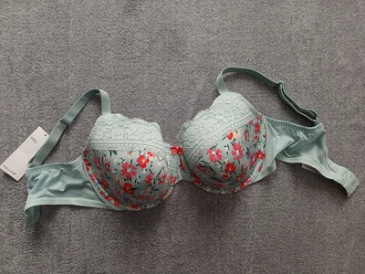 Женский бюстгальтер Marks & Spencer Full Cup с цветочным принтом р. 38D / 85D
